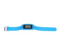 TOVINANNA Braccialetto Contapassi Portatile Display Chiaro e Cinturino in Silicone Blu, Orologio Elettronico per Contare i Passi Durante Esercizi e Camminate