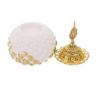 TOVINANNA Bruciatore Di Incenso Ceramica Stile Arabo Censore Decorativo Per Casa Ufficio e Spa Per e Meditazione Elegante e Pratico