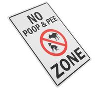 TOVINANNA Cartello per Cani Vietato fare o in Metallo Cartello di Avvertimento per Passeggiare Cane Segnaletica da Giardino e Cortile Decorativa e Resistente