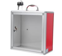 TOVINANNA Cassetta Postale con Trasparente 32X16X32 CM Contenitore per Lettere e Fondi da Parete Cassetta dei Reclami Versatile per Ufficio Scuola e Azienda