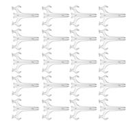 TOVINANNA Cavalletti in Plastica Trasparente Pieghevoli 20 Pezzi per Esposizione da Tavolo Supporto Portapiatti Antiscivolo Altezza 15 CM Espositore Portafoto e Portariviste per Uso
