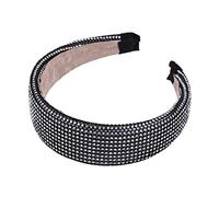 TOVINANNA Cerchietto Con Strass Dal Design Semplice - Cerchietto A Larga Alla Moda Da Donna Accessori Per Glitterati