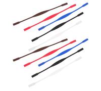 TOVINANNA Cinturini per Occhiali in Silicone Antiscivolo Regolabili Set da 10 Pezzi Colorati Supporto per Occhiali Sportivi da Ciclismo Escursionismo Arrampicata e Uso Quotidiano