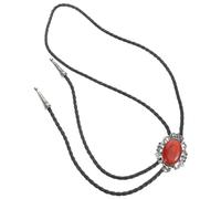 TOVINANNA Ciondolo In Agata Per Il Collo Gioielli In Stile Western Cravatta In Finta Pelle Collana Da Sposa Cravatta Bolo Da Cowboy Western Collana Girocollo Western Cravatta Da