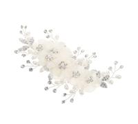 TOVINANNA Clip Per Eleganti Con Strass e Perle Artificiali Accessorio Da Sposa Per Matrimonio Design Delicato e Stile Raffinato Senza Velo