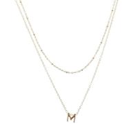 TOVINANNA Collana Pendente Lettera per Collana Dainty con Charm Lettera Accessorio e Versatile per Ogni Occasione