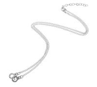 TOVINANNA Collana Punk Rock in Metallo Argento Design a Manette Comoda e Minimalista per Donna Accessorio Trendy da Indossare Ogni Giorno