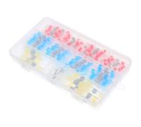 TOVINANNA Connettori Termorestringenti per Saldatura 150 Pezzi Terminali Elettrici Isolati Impermeabili Manicotti per Cablaggio Auto Camion e Imbarcazioni Anello Saldante per