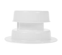 TOVINANNA Copertura per Sfiato Tetto Camper in Pp Bianco, Set 1 Pezzo Ventilazione Efficiente e Installazione Facile per Protezione Antinsetti e Antiodore