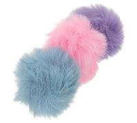 TOVINANNA Coperture per Microfono Antivento in Peluche 3 Pezzi, Leggero Riduttore di Rumore per Microfoni Lavalier 0,5-1,2 Cm, per Attività All'aperto e Hosting