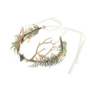 TOVINANNA Corni di Cervo Tiara da Donna Copricapo da Fata Rinascimentale Corona di Corna di Elfo Dettagli Realistici Accessorio per Cosplay Medievale Adatto per Feste Tema e Costumi Fantasy