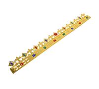 TOVINANNA Corona da Re Cosplay in Plastica Oro Leggera e Confortevole per Feste di Halloween e Compleanni Design Unico e Forma Autentica Distintiva
