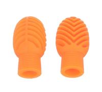 TOVINANNA Cover per Bacchette Batteria in Silicone 2 Pezzi, Cappucci Protettivi per Esercizi Silenziosi, Pad Sordina per Batteristi Principianti, Accessori per Pratica in Casa