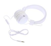 TOVINANNA Cuffie Over-ear Filo e Microfono, Auricolare da Gioco, Plastica, Spugna e Pu, Bianche, senza Ritardo Vocale, Comfort Extra, per PC e Gaming