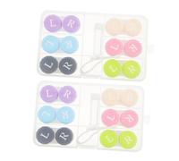 TOVINANNA Custodia per Lenti Contatto Scatola per Lenti Portatile Chiusura Ermetica Supporto per Colori Custodia per Piccola e Leggera per Contatto