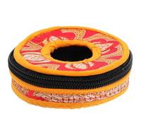 TOVINANNA Custodia per Meditazione Tibetana in Resistente con Zip Portatile e Protezione Anti-strappo Unico per Campanelli Buddhisti Colore Casuale Colore Casuale
