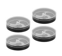 TOVINANNA Custodia Protettiva Portatile per Orologi 4 Pezzi, Supporto per Quadrante e Contenitore per Viti, Scatola Espositiva Antipolvere e Antiurto per Riparazione Orologi da Viaggio,