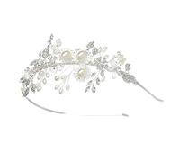 TOVINANNA Di Tiara Gioielli Nozze Collana Orecchini Di Perle Per Donna Festa Collane Nere Per Le Donne Cerchietto Per Ottimo Costume Per Le Donne Ospite Ragazza Bianca Perla