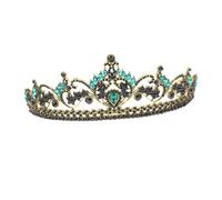 TOVINANNA Diadema Di Strass Nozze Accessori Da Sposa Diadema D'epoca Accessorio Del Costume Diademi e Corone Di Strass Medievale Diadema Barocco Per Le Donne Corone Per Le Donne Lega