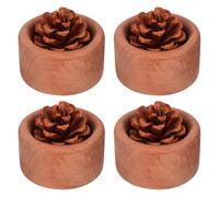 TOVINANNA Diffusore di Profumi in Legno Naturale per Aromaterapia 4 Pezzi Diffusore di Oli Essenziali in Ebano per Casa e Camera da Letto senza Rumore per Soggiorno e Ufficio