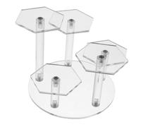 TOVINANNA espositore chiaro espositori oggetti da collezione supporto per fragranze scaffale dei profumi alzate stand di profumo Stand per cupcake riser display arcilico Acrilico Trasparente