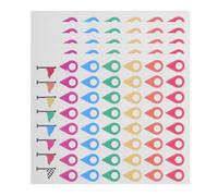 TOVINANNA Etichette Indicatrici Staccabili per Mappe di Viaggio 280 Pezzi, Adesivi Autoadesivi Colorati Impermeabili per Marcatura Viaggi e Pianificazione su Strada, Accessori per Mappe