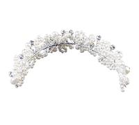 TOVINANNA fascia da sposa hair band hair ribbon hair jewelry hair charms hair accessories gruppo musicale addio al nubilato Nozze Cerchio per con perle copricapo da sposa bianca