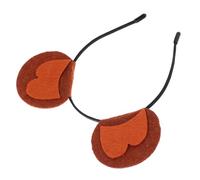 TOVINANNA fascia per scimmie Centezza di testa costume fasce animali per ragazze orecchie di animali fasce animali per le donne copricapo femminile fascia divertente Panno in feltro Marrone