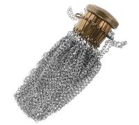 TOVINANNA Ferro Argento Portamonete 1920s Vintage con Catena Lunga | Rete in Ferro, Stile Britannico Anni Venti, Facile da Pulire, Leggero e Portatile, Finitura Argento Colore Casuale