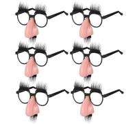 TOVINANNA Glasses with Big Nose, Funny Eye Glasse with Eyebrows and Beard, Halloween Costume Party Cosplay Prop