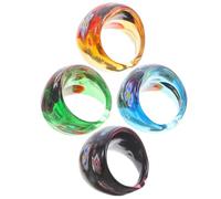 TOVINANNA in Vetro Colorato per Set 4 Decorativi in Vetro per e Speciali Fatti a Mano per Ragazze