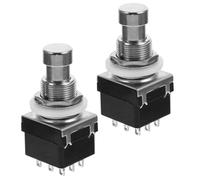 TOVINANNA Interruttore a Pedale per Chitarra 3dpt a 9 Pin, Set da 2 Pezzi, Compatibile Pedali Effetti, Pulsante Footswitch per Performance Musicali e Pedalboard Effetti Colore Casuale