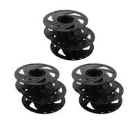 TOVINANNA Kit 6 Pezzi Avvolgitore per Bobine di Filamento 3d in Abs Nero, Supporto Robusto e Compatibilità Ampia per Organizzare Fili e Bobine