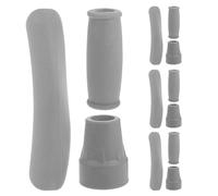 TOVINANNA Kit Accessori per Stampelle Ascellari 12 Pezzi con Cuscinetti Imbottiti Impugnature Antiscivolo e Punte in Gomma Supporto Regolabile per Mobilità Sicura e Sostituzione Piedini