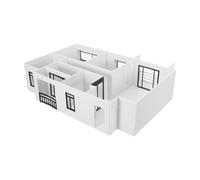 TOVINANNA Kit Modello Architettonico 1:50 Dettagli ad Alta Precisione in Abs e Acrilico, Set Moderno per Studenti e Adulti, come Ausilio Didattico Architettonico Stem