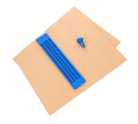 TOVINANNA Lavagna Braille in Plastica Riutilizzabile Stilo, Set Da 1 Tavola e 3 Fogli Di Pratica, Kit Scrittura Braille Portatile Per Non Vedenti e Ciechi