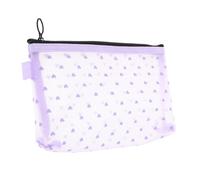 TOVINANNA Love Storage Borse Borse Da Toilette Per Donne in Viaggio Borsa a Rete Piccola Borsa Da Toilette Da Viaggio Piccola Custodia Organizzare Le Buste Lavanda Rete Di Nylon