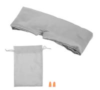 TOVINANNA Maschera per Dormire Set, in Seta Imitata e Cotone, con Tappi per Orecchie e Borsa, e Viaggio, per Ha Sonno Leggero