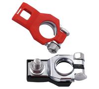 TOVINANNA Morsetti per Batteria Auto in Ferro Resistente, Coppia di Connettori Terminali Compatta per Collegamento Cavi e Messa a Terra, Accessori per Batterie Auto Prestazioni