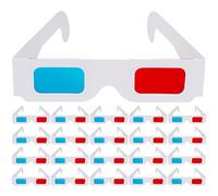 TOVINANNA Occhiali 3d Anaglifi in Carta Colore Assortito 40 Pezzi per Giochi 3d e Riviste per Cinema e Vacanze Portatili per Visione Tridimensionale