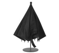 TOVINANNA Ombrellino Mini Pieghevole Nero in Ferro e Tessuto per Bevande e Dispositivi, per Patios e Poolsides