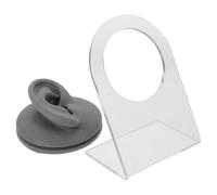 TOVINANNA Orecchio Sinistro in Silicone Morbido per Pratica Piercing e Esposizione Orecchini, Espositore Realistico con Supporto per Scuole e Studi di Bellezza, Accessorio Didattico
