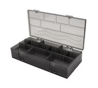 TOVINANNA Organizer Doppio Lato per Strumenti da Parrucchiere Scatola Compatta in Plastica Opaca per Accessori Capelli Custodia Salva Spazio con Scomparti Divisi Portatile per Uso