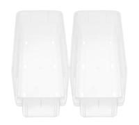 TOVINANNA Organizzatore di Pillole in Plastica Bianca 2 Pezzi Impilabile, Contenitore la Conservazione dei Farmaci a Casa e Farmacia Apertura Frontale per Facile Riconoscimento, Vassoio