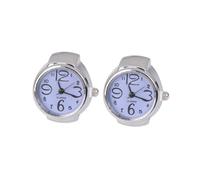 TOVINANNA Orologio ad Anello 2 Pezzi Display Mini in Metallo, Design Creativo e Stile Unico per Donna, Accessori Comodi per Controllo del Tempo