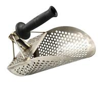 TOVINANNA Pala Setacciatrice in Acciaio Inox Paletta Ergonomica per Rilevamento Metalli, Strumento per Metal Detector e attività di Scavo su Spiaggia e Ambienti Naturali