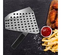 TOVINANNA Paletta per Patatine Fritte in Acciaio Resistente Paletta per Popcorn Multifunzione Manico Singolo Utensile da Cucina per Bar e Ristoranti Superficie Liscia Anti-Ruggine