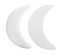 TOVINANNA Palle di Schiuma Bianca Eid Mubarak 2 Pezzi a Forma di Luna Sicure e Stimolano la creatività per Progetti Artigianali e Lavoretti in Scuole e Asili