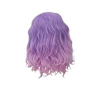 TOVINANNA Parrucca da Donna Curva Sintetica per Cosplay Accessori per Parrucche Corte e Ricce Copricapo da Cosplay Frangia Laterale Om