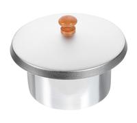 TOVINANNA Pentola Interna in Alluminio per Sciogliere la Cera 600cc con Coperchio, Contenitore Compatto per Scaldacera Depilatoria, Set Pratico per Ceretta Professionale